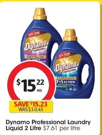 Coles Dynamo Professional Laundry Liquid offer