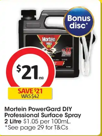 Coles Mortein PowerGard DIY Professional Surface Spray offer