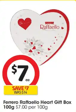 Coles Ferrero Raffaello Heart Gift Box offer