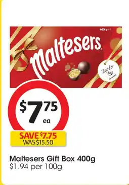 Coles Maltesers Gift Box offer