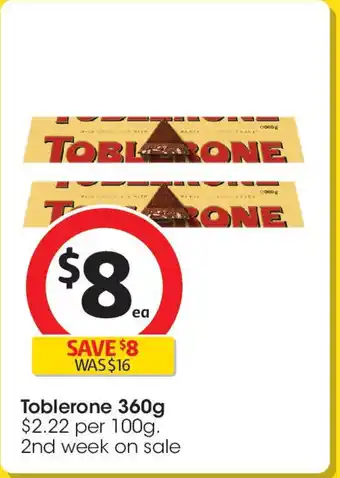 Coles Toblerone offer