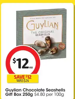 Coles Guylian Chocolate Seashells Gift Box offer