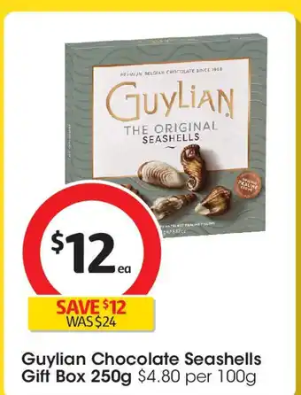 Coles Guylian Chocolate Seashells Gift Box offer