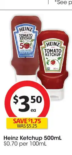 Coles Heinz Ketchup offer