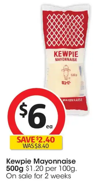 Coles Kewpie Mayonnaise offer