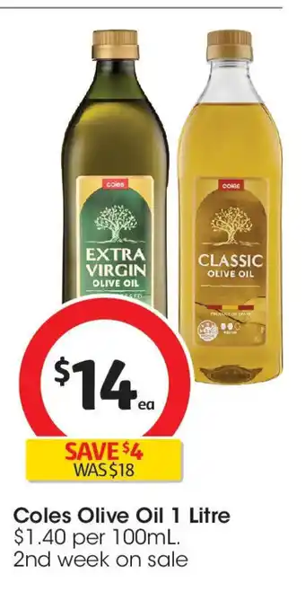 Coles Coles Olive Oil offer