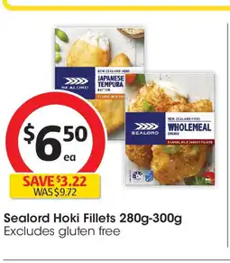 Coles Sealord Hoki Fillets offer