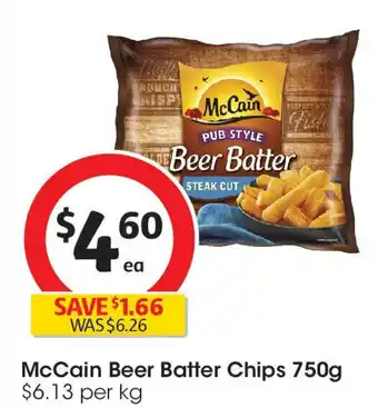 Coles McCain Beer Batter Chips offer