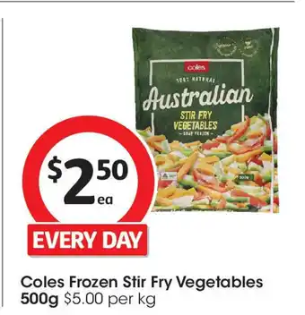 Coles Coles Frozen Stir Fry Vegetables offer