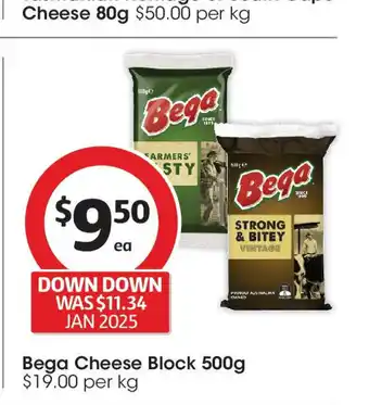 Coles Bega Cheese Block offer