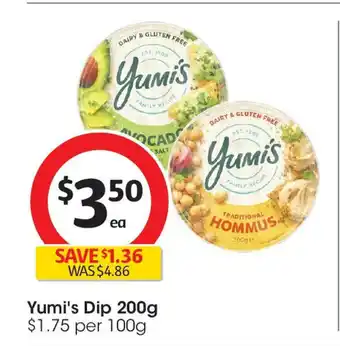 Coles Yumi's Dip offer