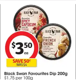 Coles Black Swan Favourites Dip offer