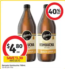 Coles Remedy Kombucha offer