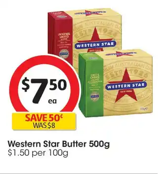 Coles Western Star Butter offer