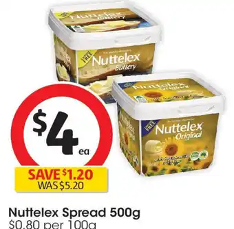 Coles Nuttelex Spread offer