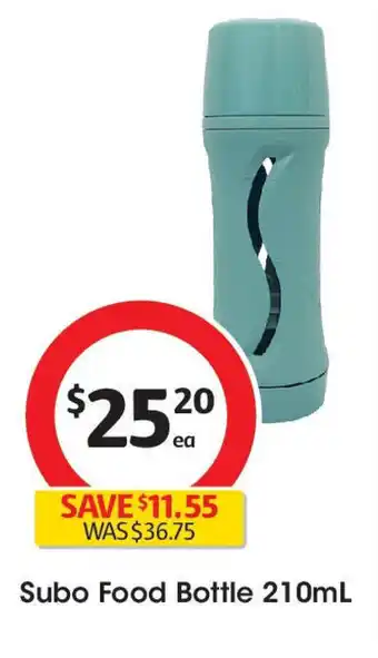 Coles Subo Food Bottle 210mL offer