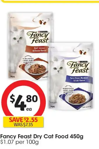 Coles Fancy Feast Dry Cat Food offer