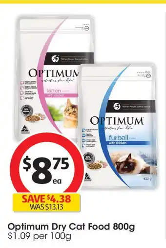 Coles Optimum Dry Cat Food offer