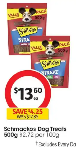 Coles Schmackos Dog Treats offer