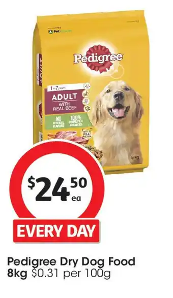 Coles Pedigree Dry Dog Food offer