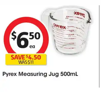 Coles Pyrex Measuring Jug 500mL offer