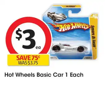 Coles Hot Wheels Basic Car offer