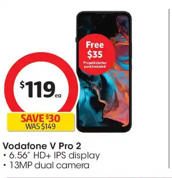 Coles Vodafone V Pro 2 offer