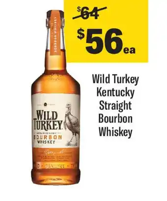 Coles Wild Turkey Kentucky Straight Bourbon Whiskey offer