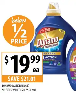 Supabarn Dynamo laundry liquid offer