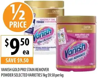 Supabarn Vanish gold pro stain remover powder offer