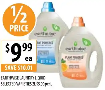 Supabarn Earthwise laundry liquid offer