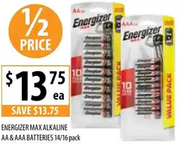 Supabarn Energizer max alkaline offer