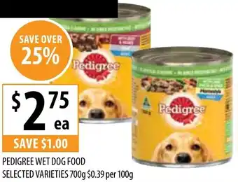 Supabarn Pedigree wet dog food offer