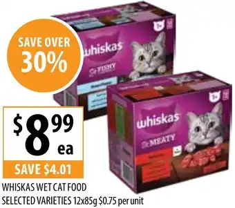 Supabarn Whiskas wet cat food offer