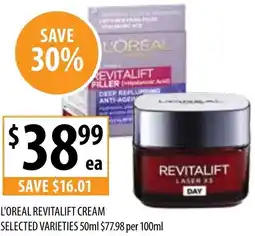 Supabarn L'oreal revitalift cream offer