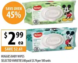 Supabarn Huggies baby wipes offer