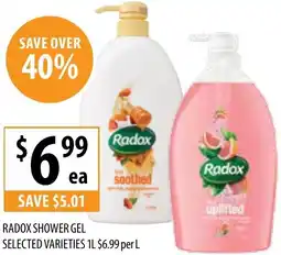 Supabarn Radox shower gel offer