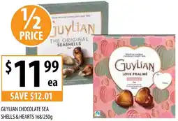 Supabarn Guylian chocolate sea shells & hearts offer