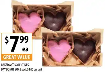 Supabarn Baked & co valentines day donut box offer