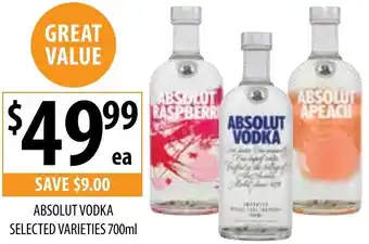 Supabarn Absolut vodka offer