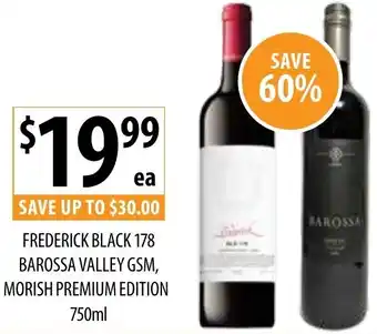 Supabarn Frederick black 178 barossa valley gsm offer