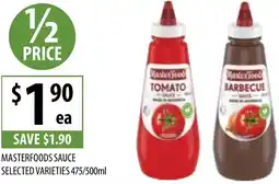 Supabarn Masterfoods sauce selected varieties offer