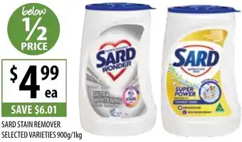 Supabarn Sard stain remover offer