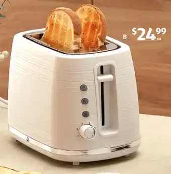 ALDI 2 Slice Textured Toaster offer