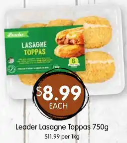 Spudshed Leader Lasagne Toppas offer