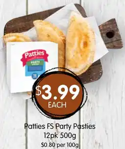 Spudshed Patties fs party pasties offer