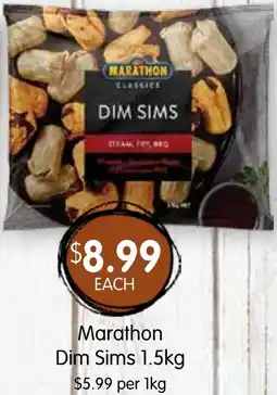 Spudshed Marathon Dim Sims offer