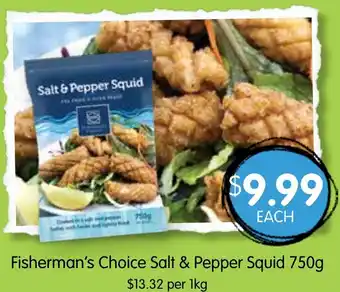 Spudshed Fisherman's choice salt & pepper squid offer