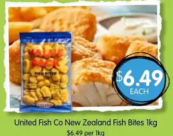 Spudshed United fish co new zealand fish bites offer