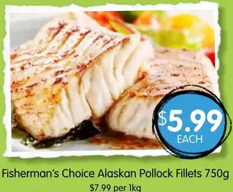 Spudshed Fisherman's choice alaskan pollock fillets offer